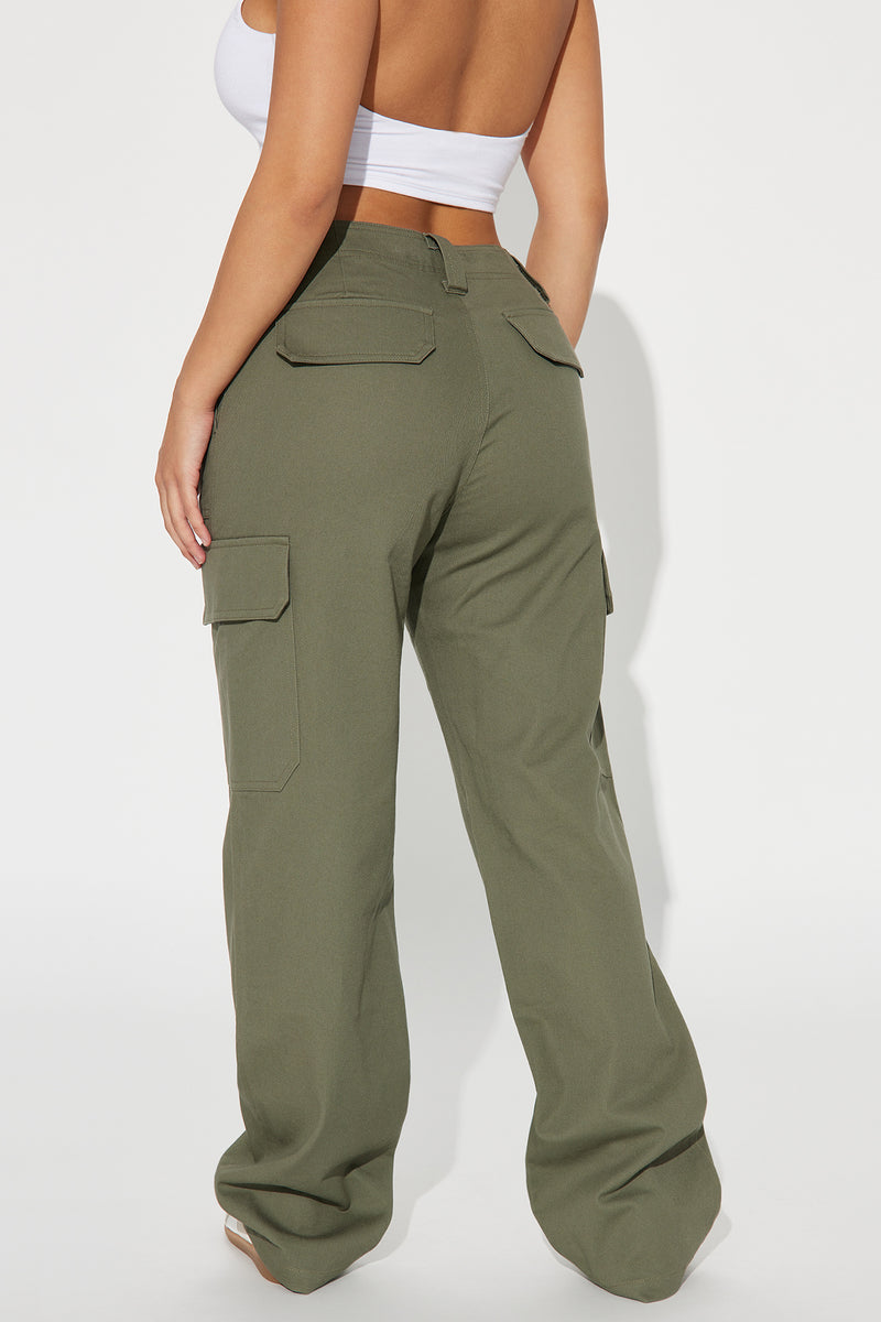 Olive Green Cotton Flax Elasticated High-rise Cargo Pant, Pant With  Pockets, Women Cargo Pant, Customizable Pant Etsw -  Israel