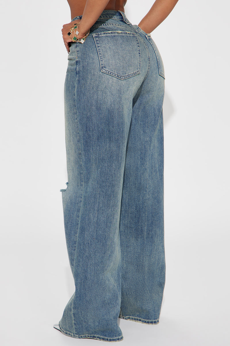 Fashion World, . [ SOLD OUT ] High waist baggy jeans Fabric- Non  stretchable denim jeans Brand- Terranova Price- 750 taka High waist-  24,25,26,2