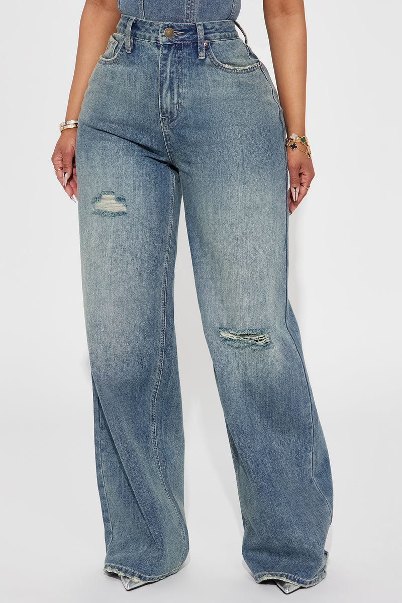 Fashion World, . [ SOLD OUT ] High waist baggy jeans Fabric- Non  stretchable denim jeans Brand- Terranova Price- 750 taka High waist-  24,25,26,2
