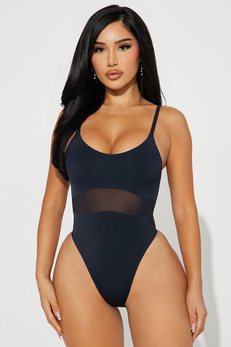 Sculpted To Perfection Shapewear Bodysuit - Black