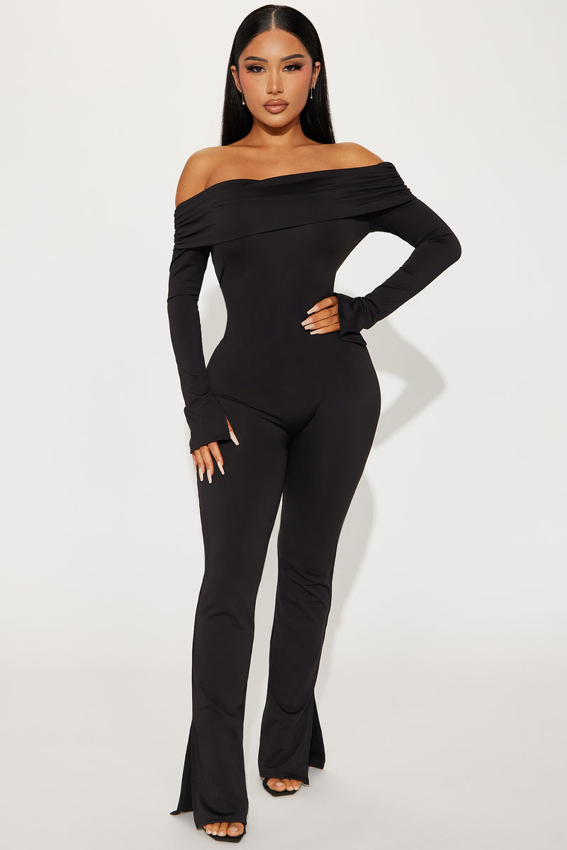 Raelyn Jumpsuit Black Fashion Nova Jumpsuits Fashion Nova 4793