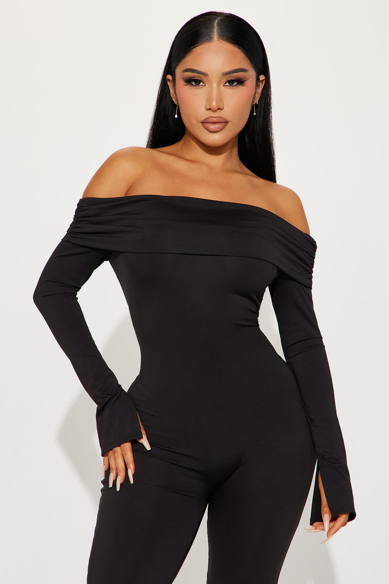 Raelyn Jumpsuit Black Fashion Nova Jumpsuits Fashion Nova 5414