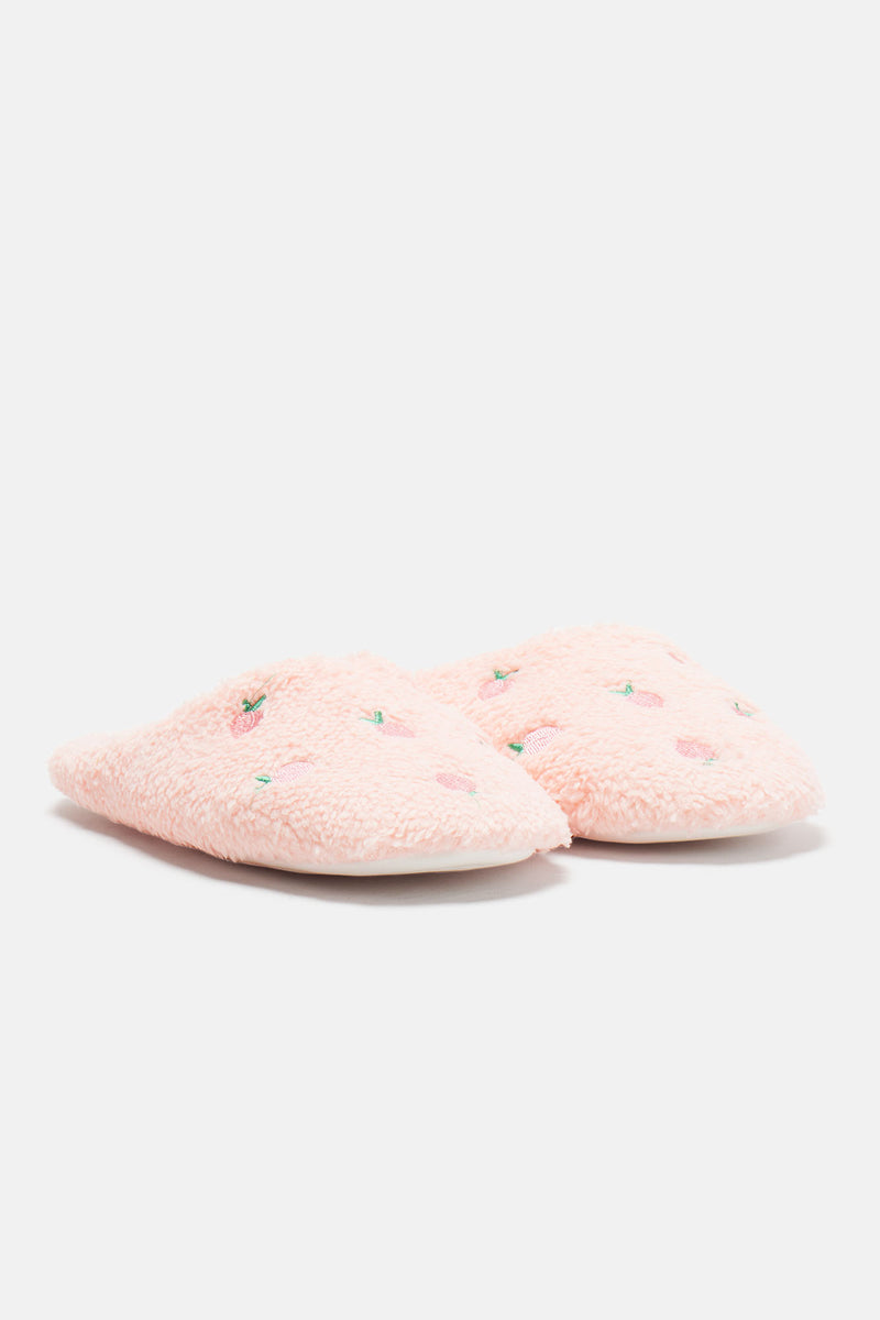 Cute And Cuddly Teddy Bear Slippers - Pink