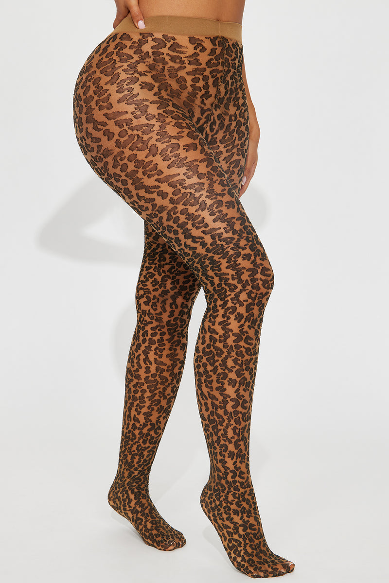 Leopard pantyhose - Sheer Bliss - OS