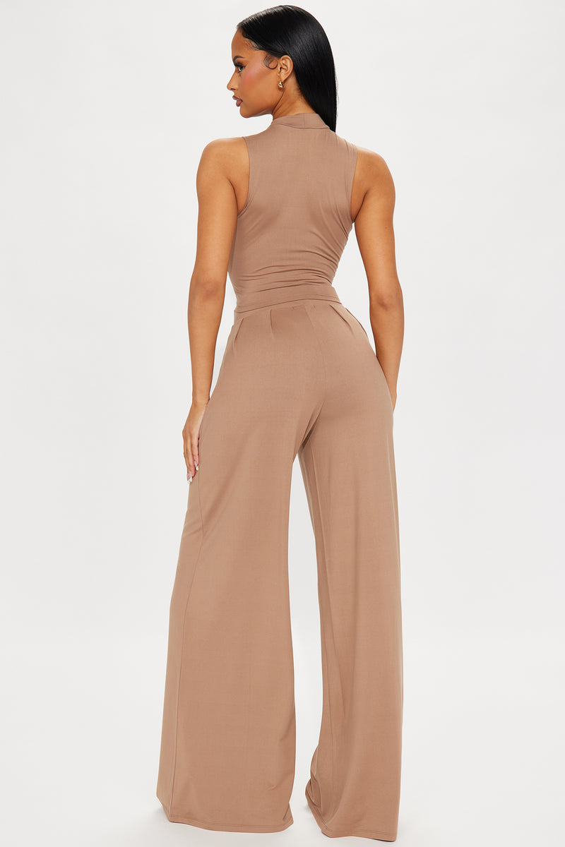 Clarissa Cozy Pant Set - Mocha, Fashion Nova, Matching Sets