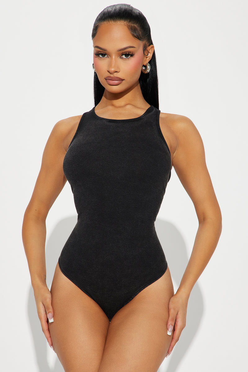 Sonya Low Back Snatched Bodysuit - Black, Fashion Nova, Bodysuits