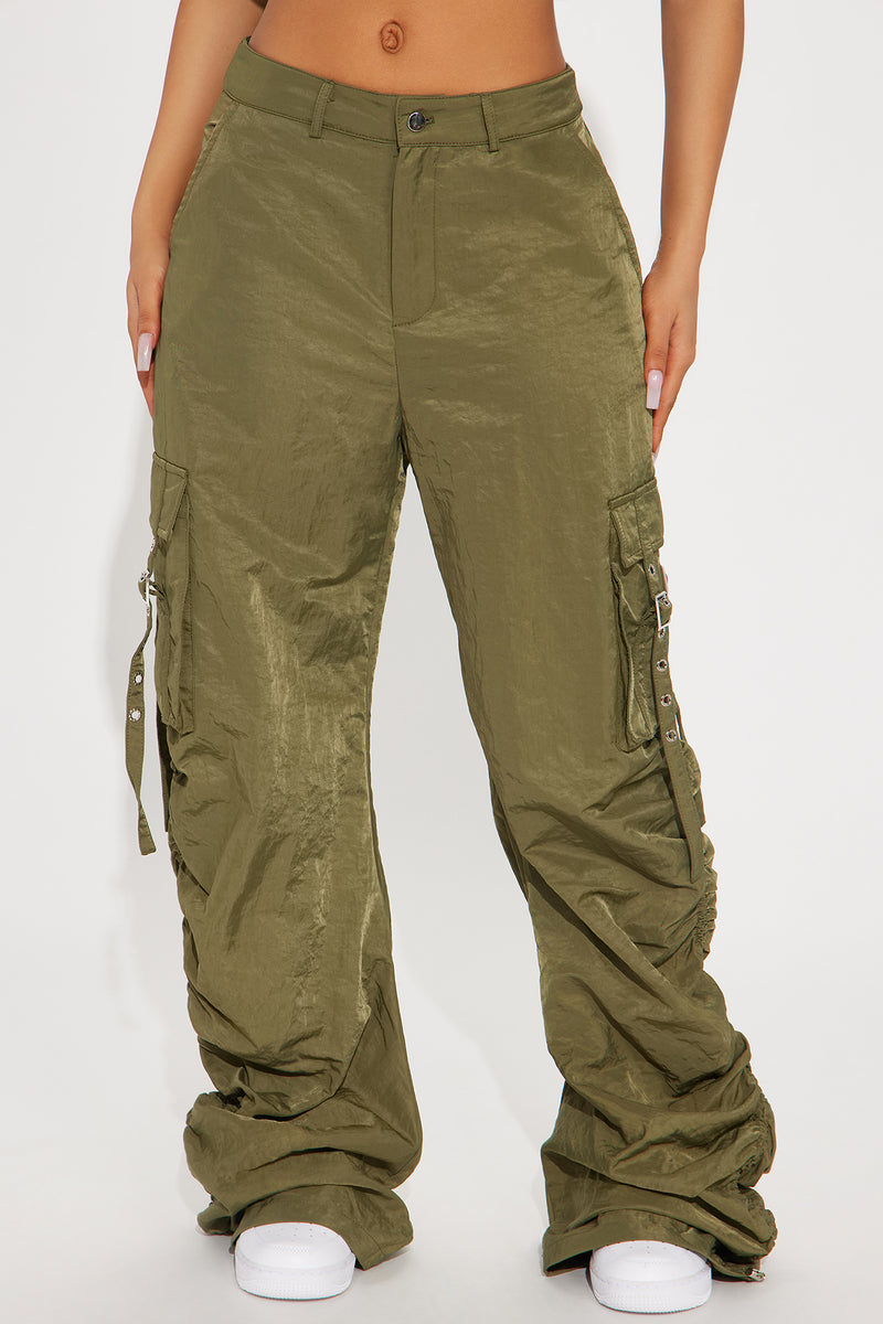 Keepin' It Casual Cargo Jogger - Olive, Fashion Nova, Pants