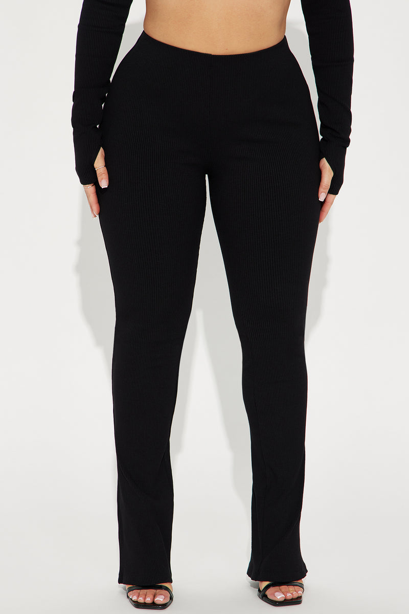 Petite Adriana Flare Pant - Black, Fashion Nova, Pants