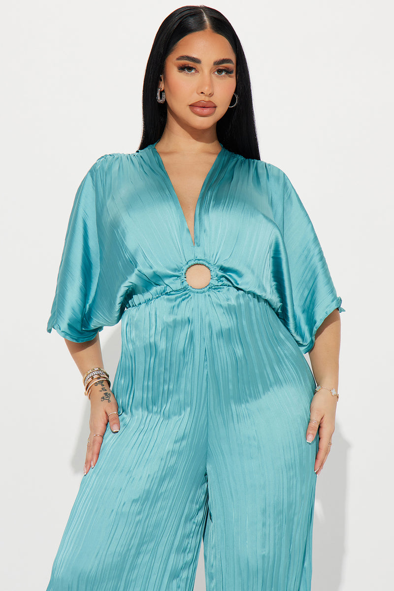 Classy Satin Jumpsuit - One Way Couture