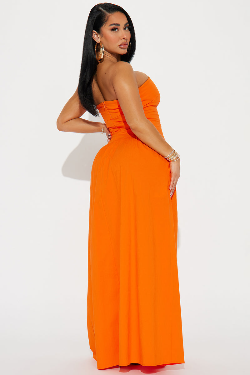 Prana Dress Spicy Orange Flowy Goddess Sundress, Multi Functional, Tube  Top, Strapless Dress. Ecoluxe Wear 