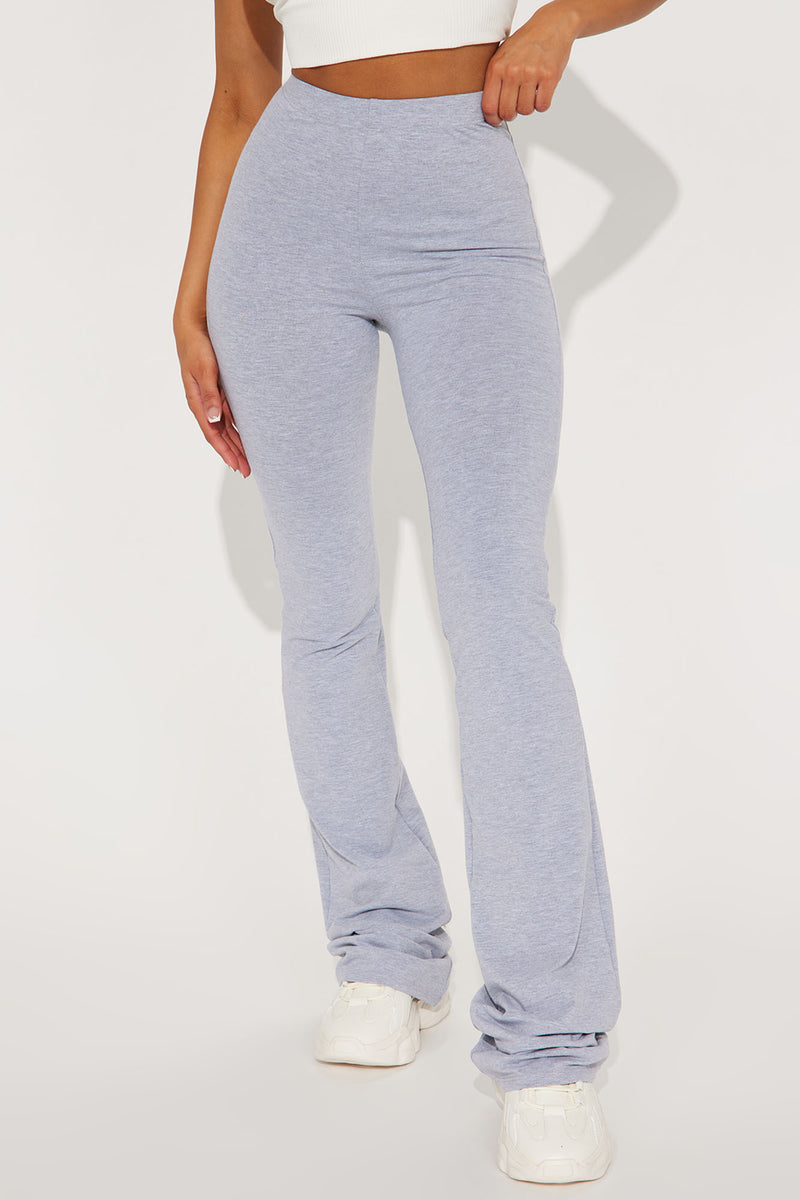 All The Views Flare Pants - Light Grey