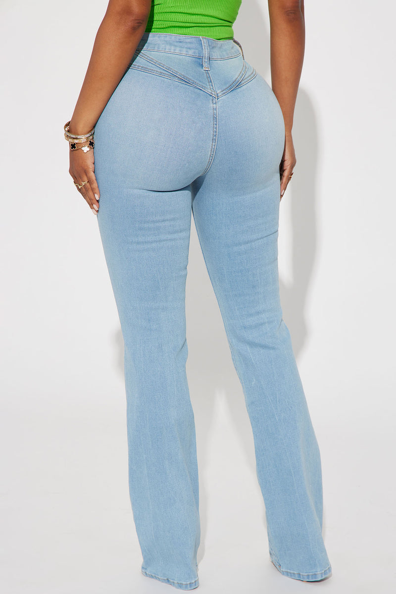 Buy Valentina High Rise Straight Leg Pull-On Jeans for USD 29.00