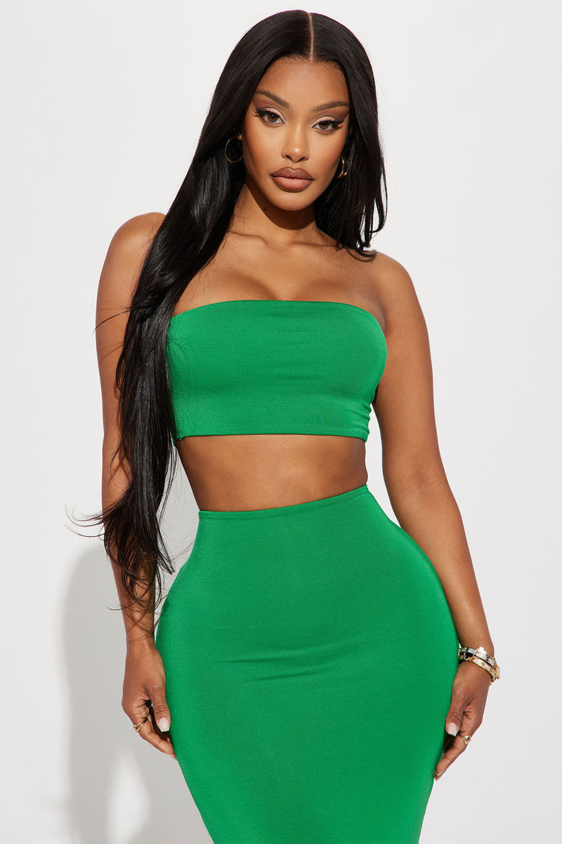 Another Time Double Lined Skirt Set - Green | Fashion Nova