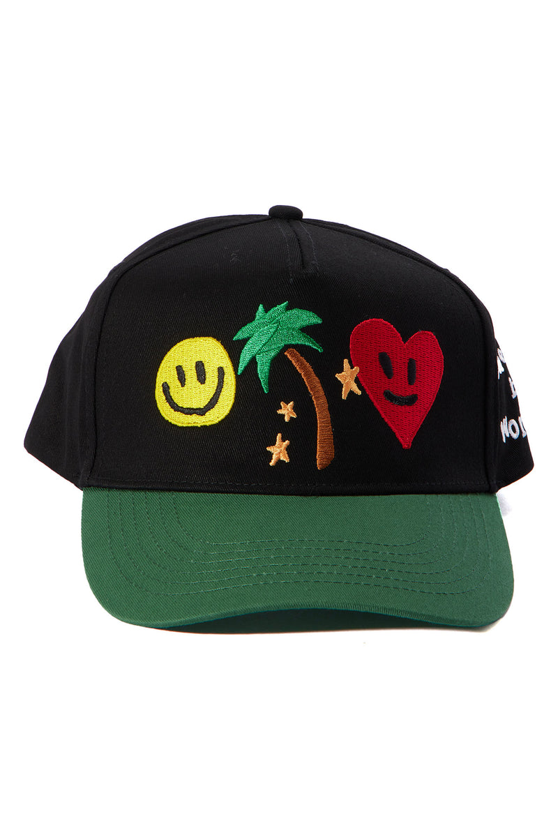 Keep Me Wondering Snapback Hat - Black/Green | Fashion Nova, Mens