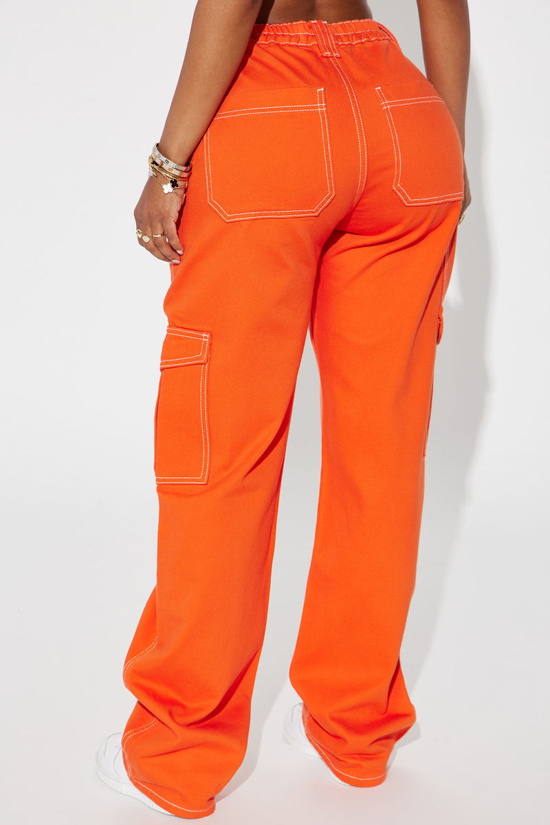 Cargo Carpenter Orange Jeans | Give Break Fashion Nova, Fashion - Me | A Jeans Nova