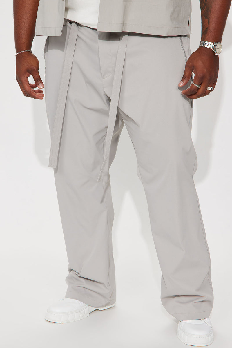 Need Your Honesty Belted Trousers - Grey, Fashion Nova, Mens Pants