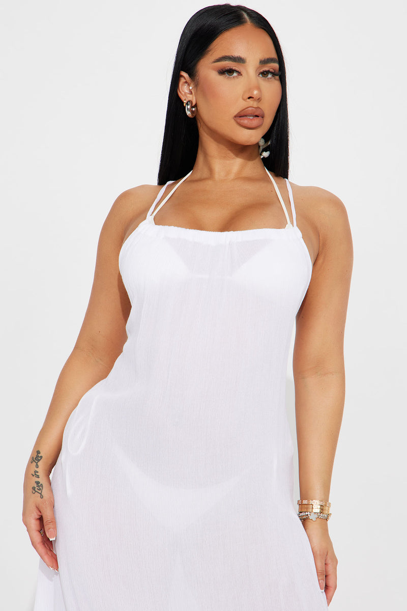 Shop Plus Size Luna Base Slip Body Dress in White