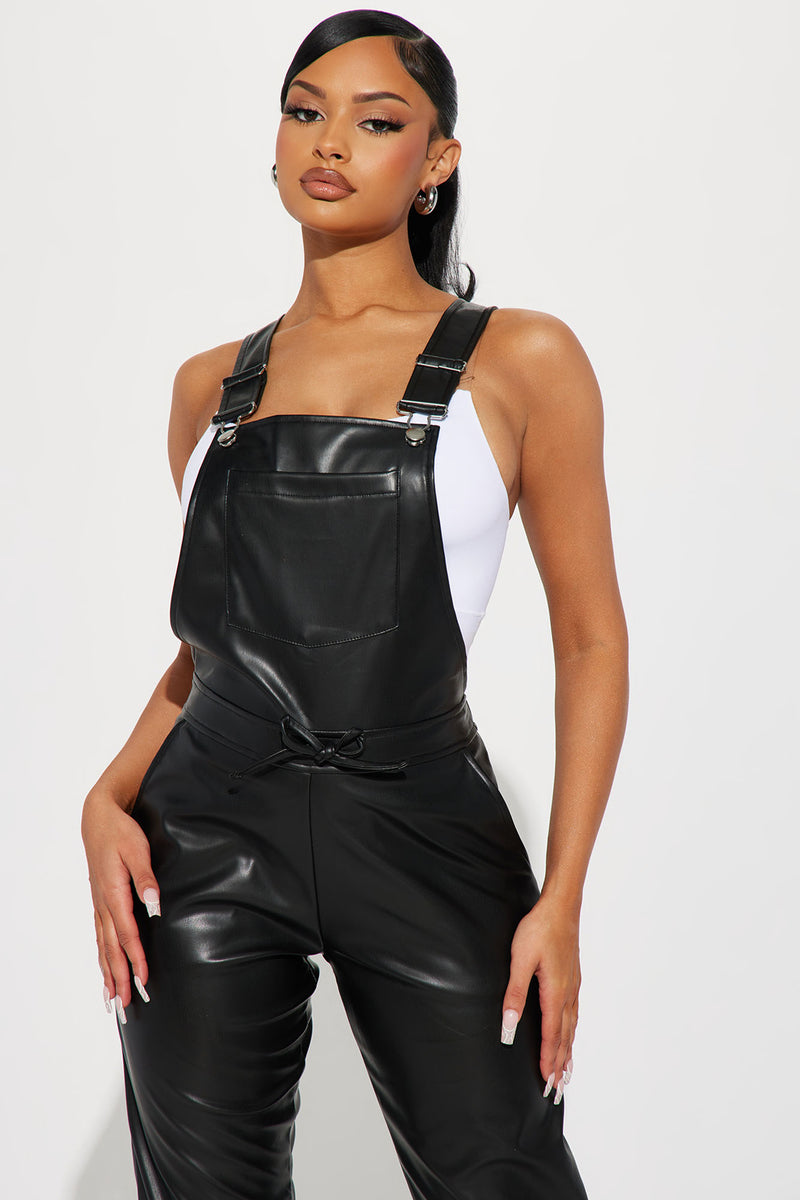 Leather dresses, Leather overalls, Style