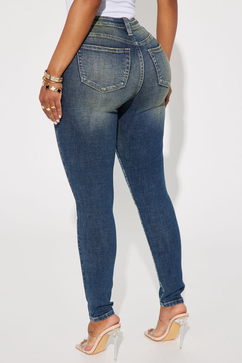 Women's Charley PU Patch Straight Leg Jeans in Light Wash Size 9 by Fashion Nova