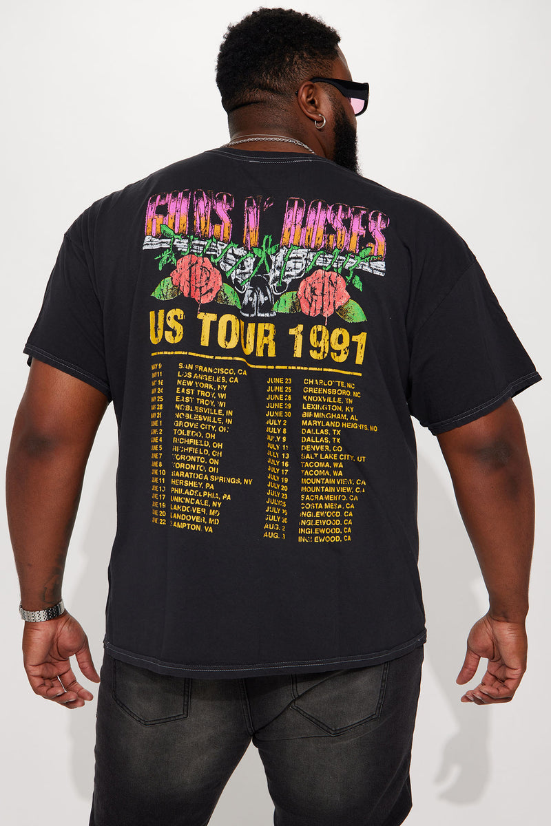 Guns N Roses 1991 US Tour Short Sleeve Tee - Black