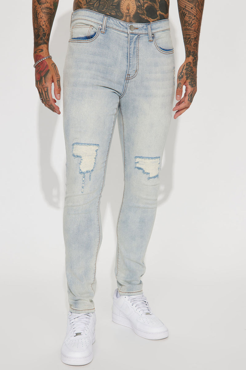 Men's Fashion Nova Men Shredded Denim Jeans 30 x 30.5