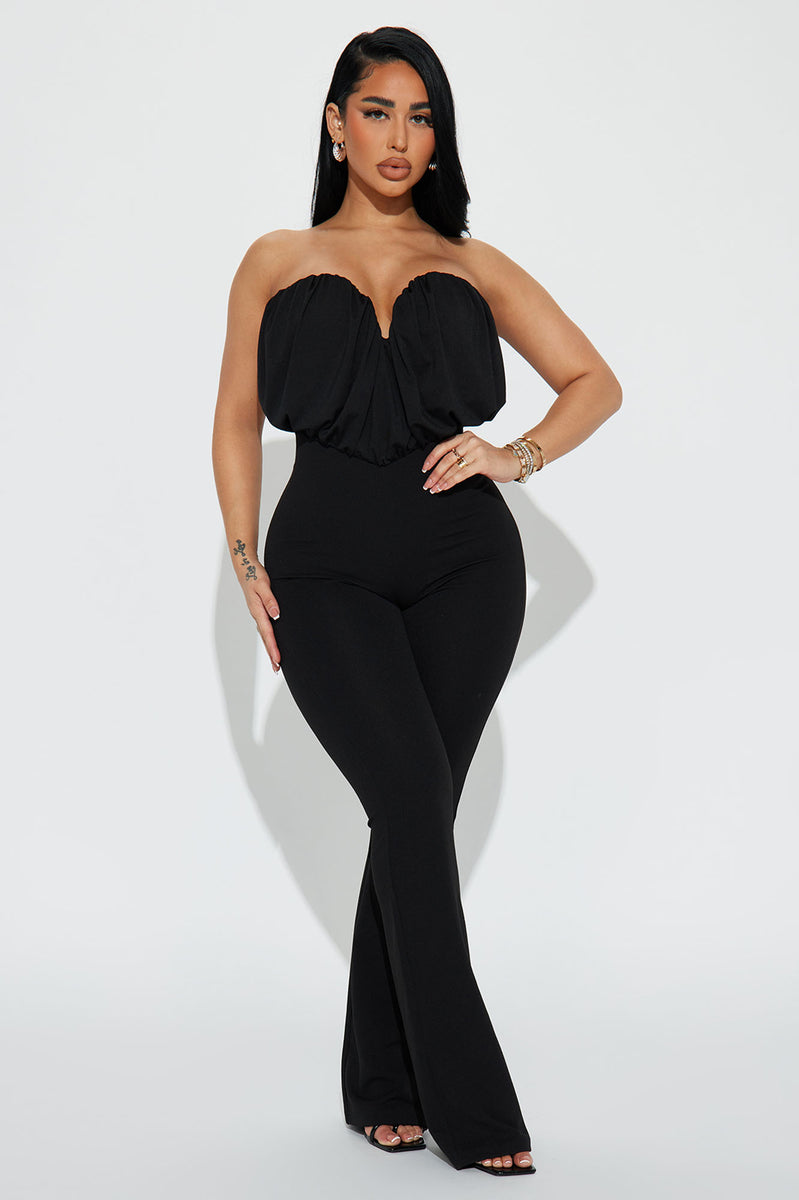Here With Me Jumpsuit - Black