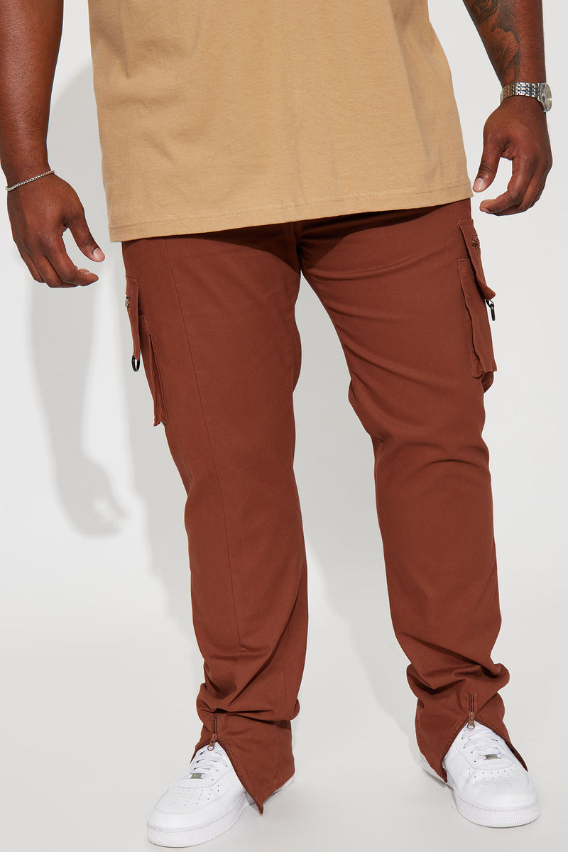 Versatile Cargo Pants - Chocolate, Fashion Nova, Mens Pants