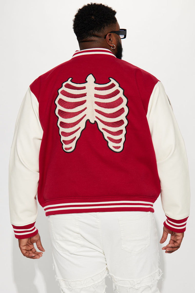 Skeleton Varsity Jacket with Bones - Films Jackets