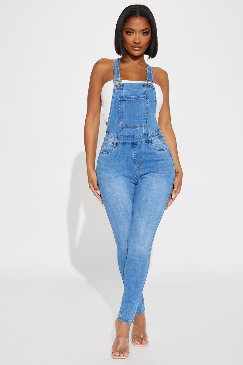 Wash Clothing Company Women's Lightweight Jersey Dungarees - Loose