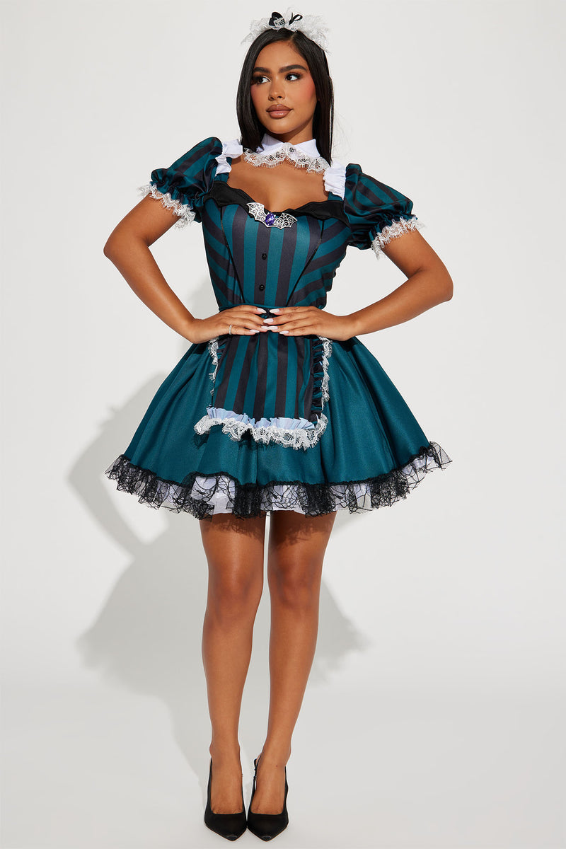 Haunted Maid 4 Piece Costume Set Blackgreen Fashion Nova Costumes Fashion Nova 6406