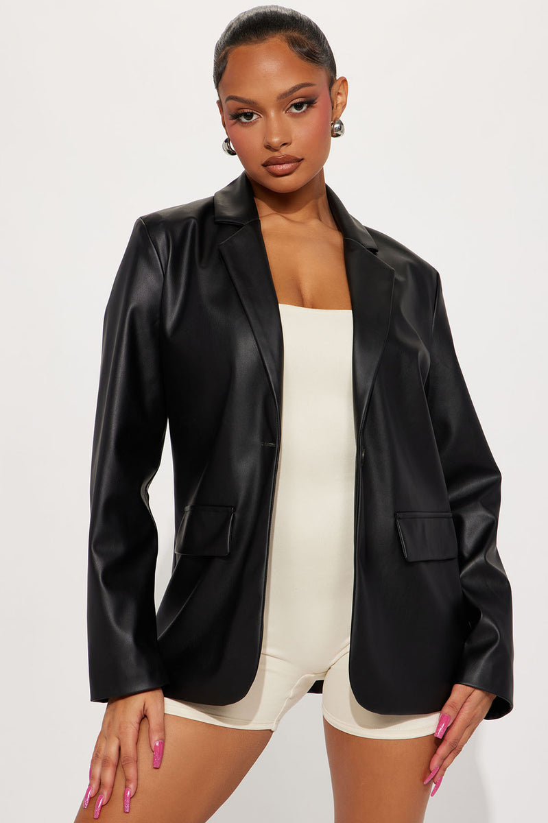 Got Things To Do Blazer - Black  Fashion Nova, Jackets & Coats