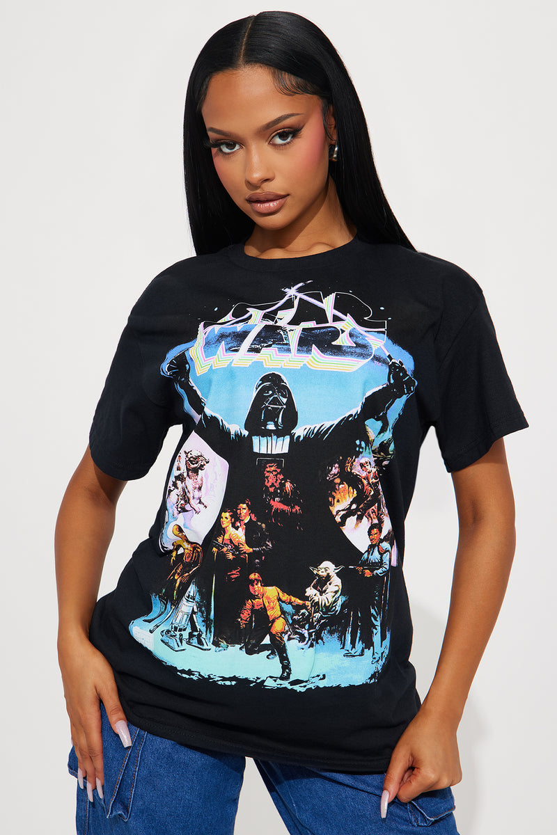 Nova, Fashion and Nova Star Wars Dark Fashion | Black - Tops Bottoms Tshirt Screens Side | Graphic