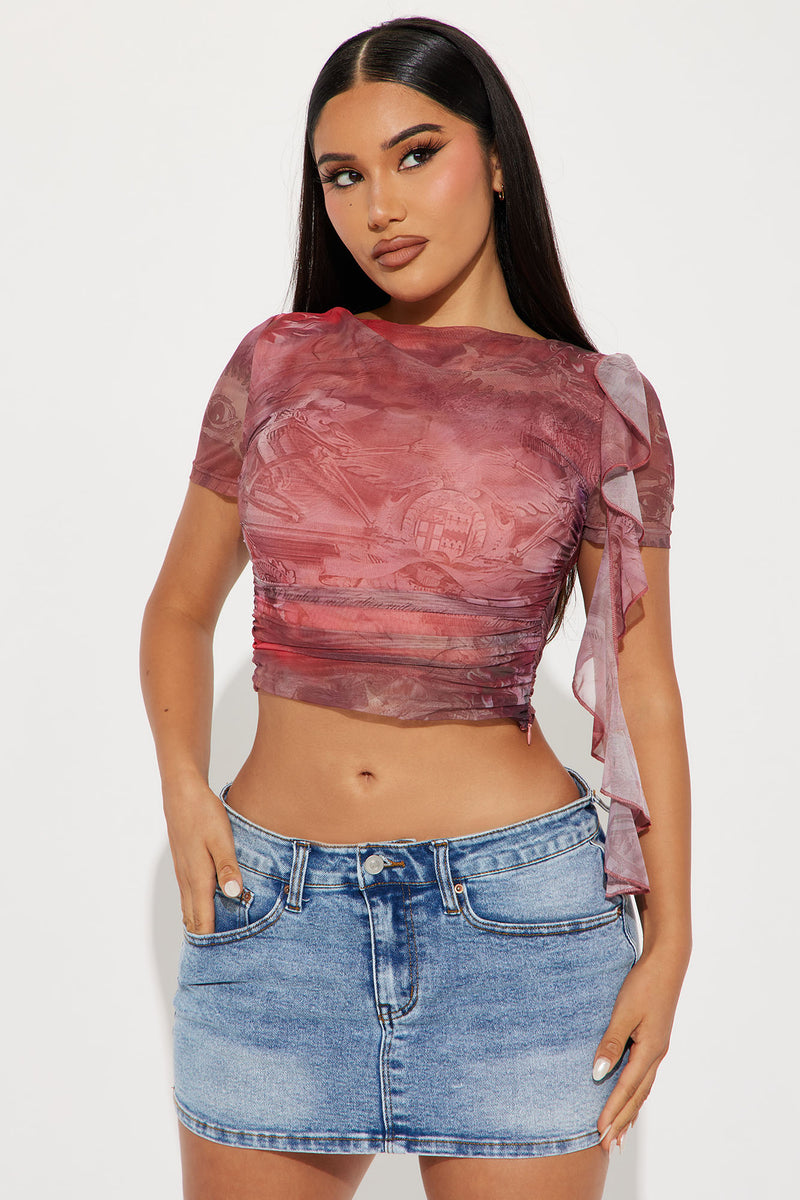 Los Angeles Rams Mesh Top - Blue  Fashion Nova, Screens Tops and