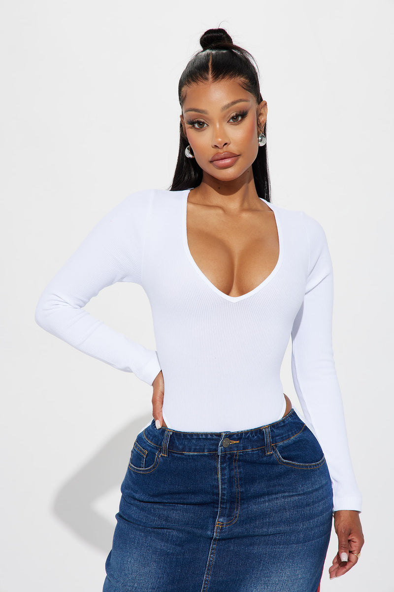 Never The Same Seamless Bodysuit - White