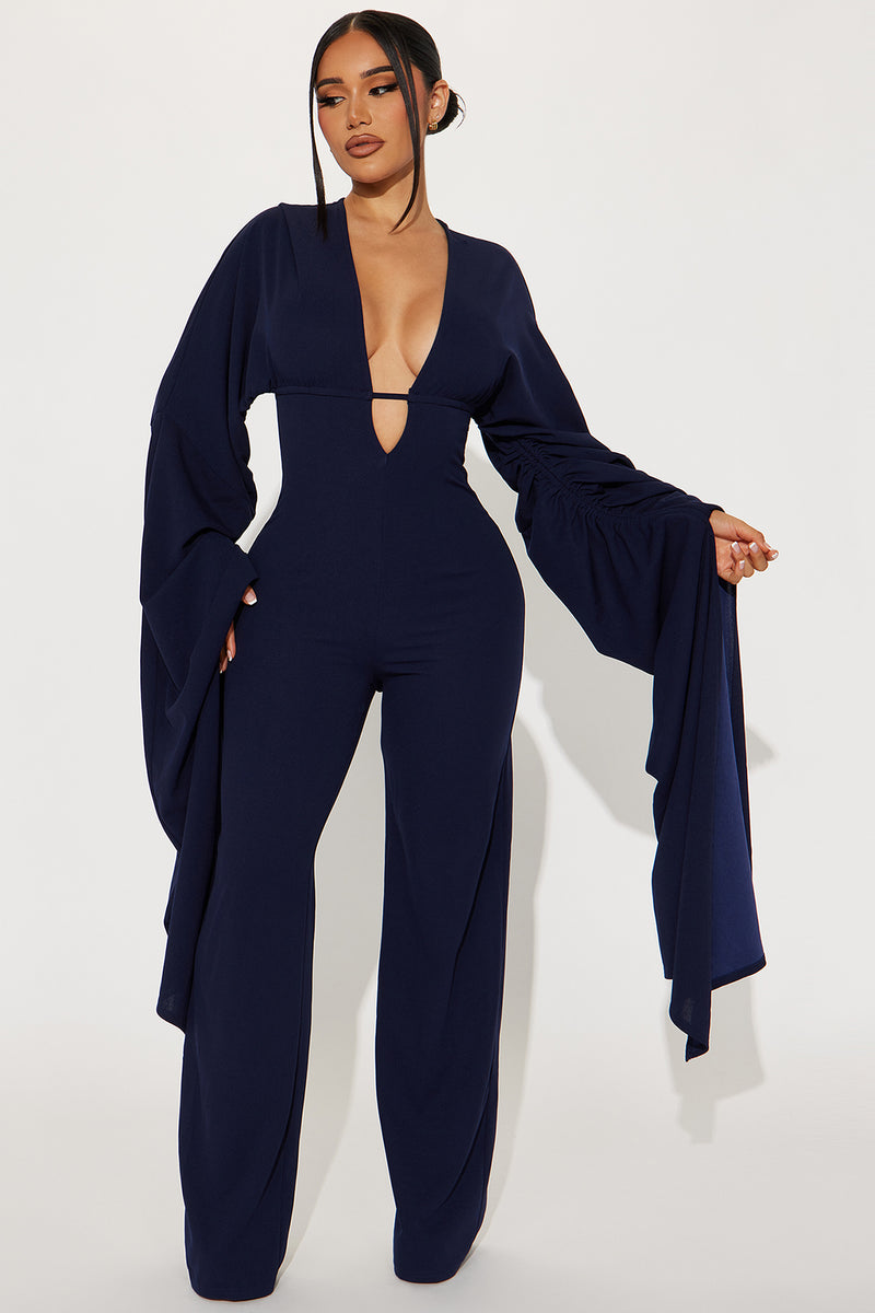 Take Me There Jumpsuit - Purple