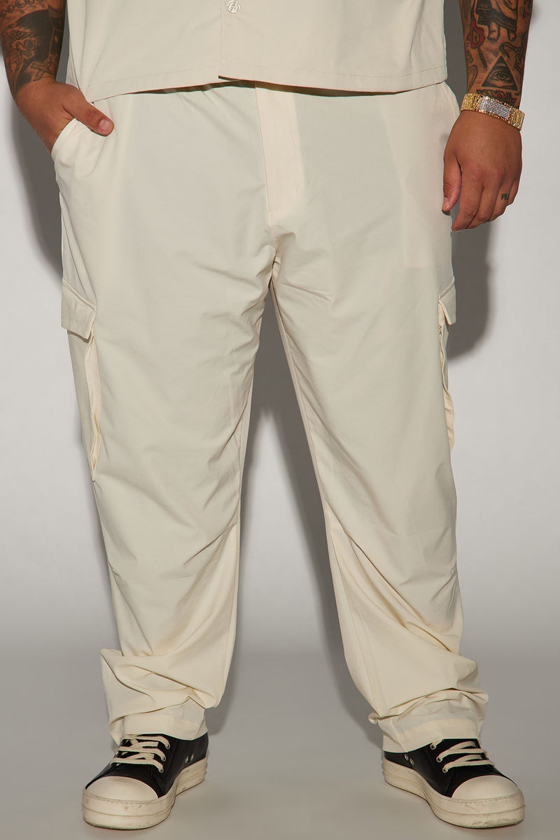 Use Me Nylon Tech Cargo Pants - Off White