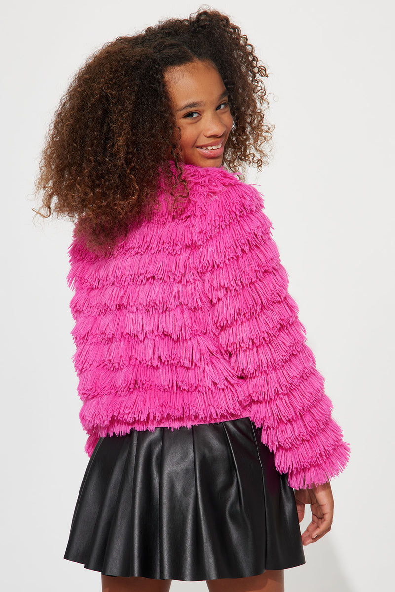 Luxe Life Faux Fur Coat - Hot Pink, Fashion Nova, Jackets & Coats