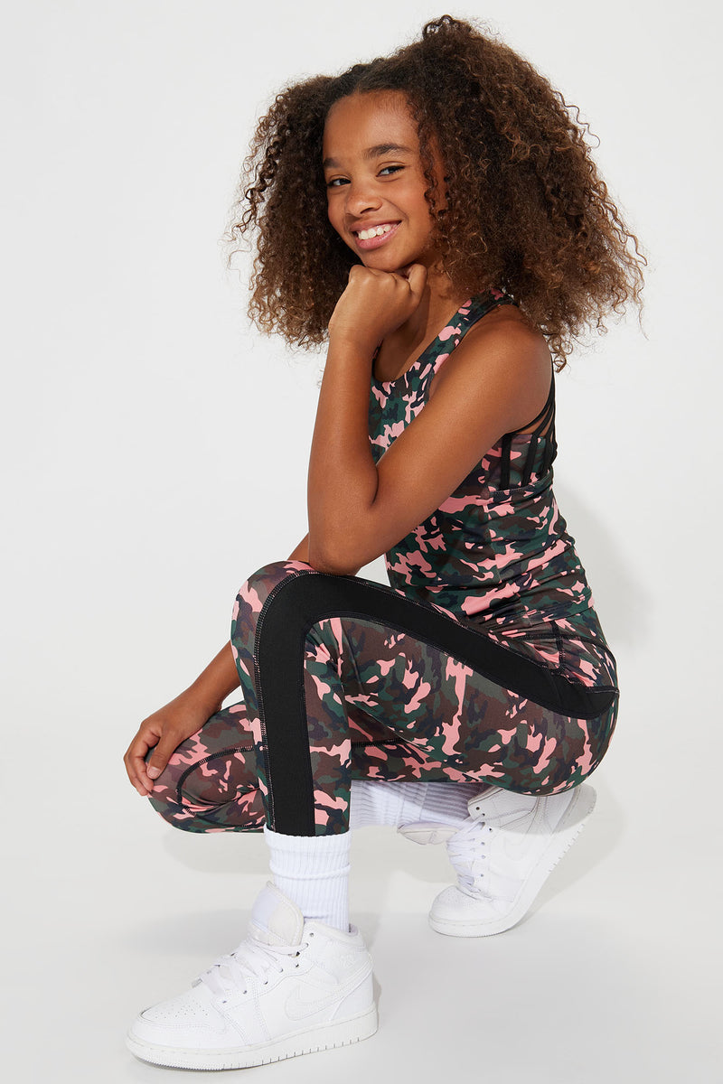 Mini Keep Faith Yummy Legging Set - Multi Color