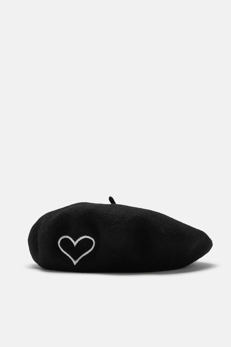 Your Sweetheart Beret Black Fashion Nova, Accessories Fashion Nova