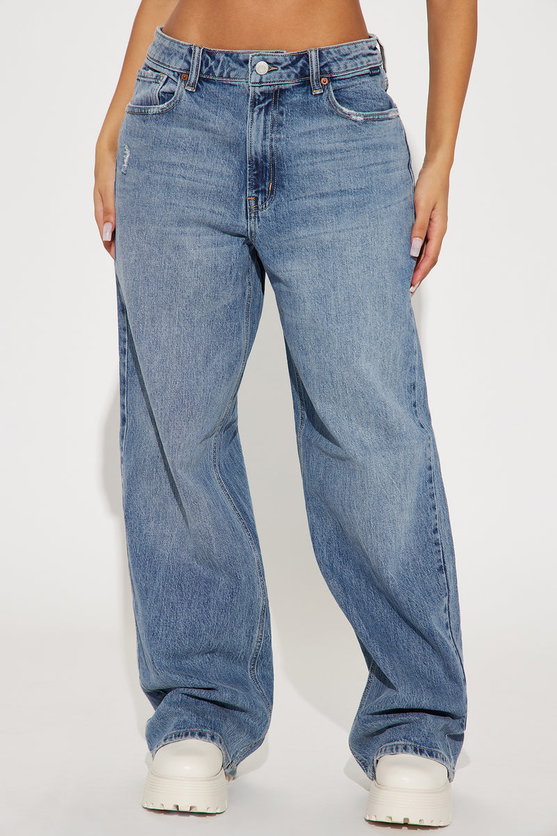 Sicily Straight Leg Jeans - Medium Wash