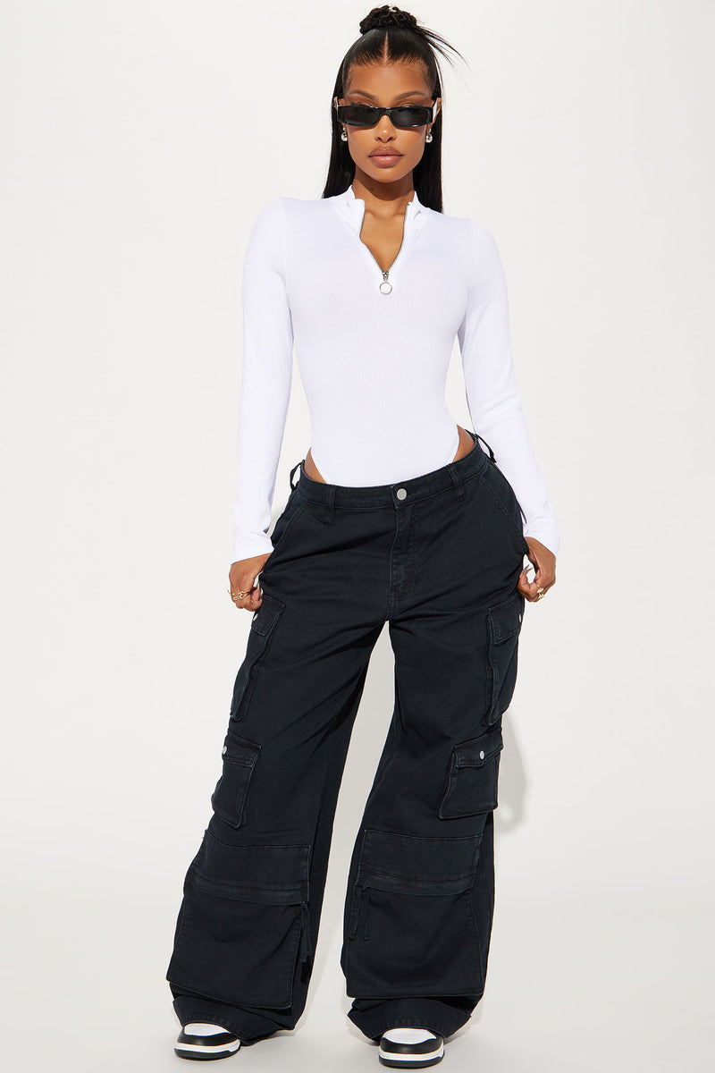 Women's High Cut Long Sleeve Neon Bodysuit Thong Leotard (Color : Black,  Size : XL) (White 3XL) (A L) : : Clothing, Shoes & Accessories