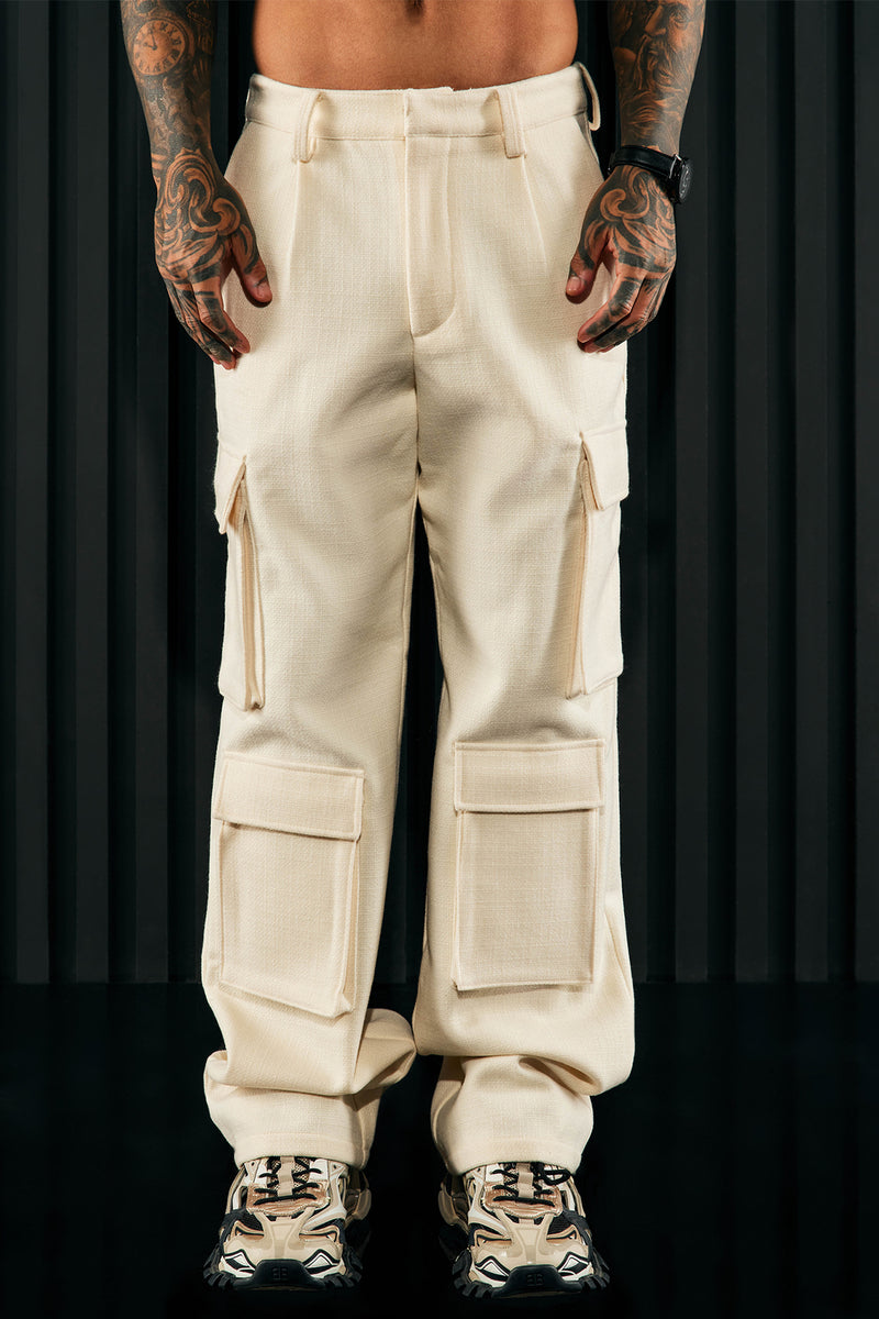 Styles Cargo Pants in Cream - FINAL SALE