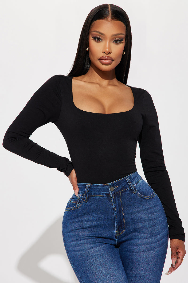 Safiya Zip Front Bodysuit - Off White, Fashion Nova, Nova Vintage