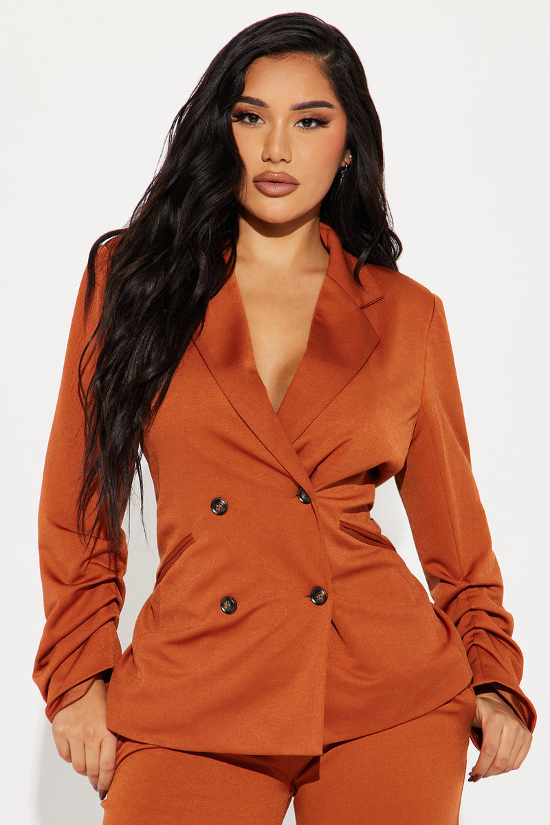 Women's Sweatshirt & Joggers Co-ord Set (Rust Orange) – FELLICIA