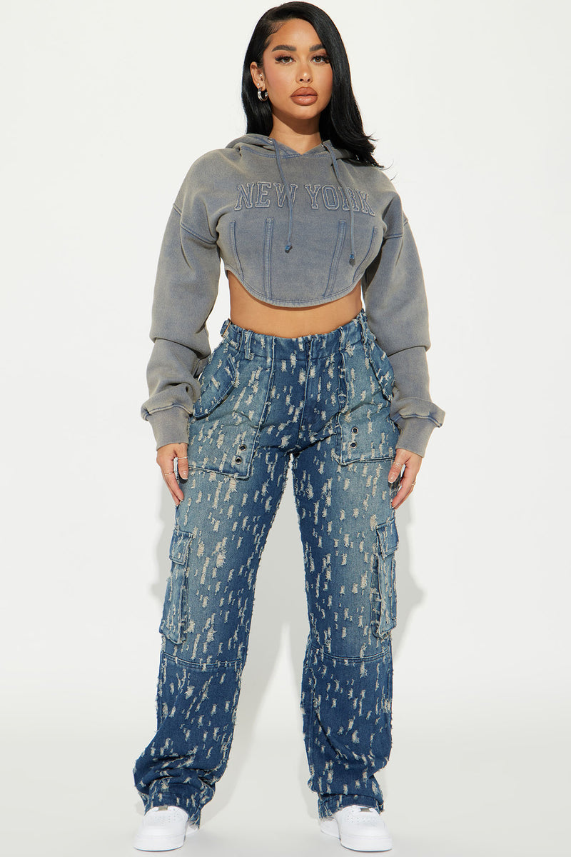 Fashion World, . [ SOLD OUT ] High waist baggy jeans Fabric- Non  stretchable denim jeans Brand- Terranova Price- 750 taka High waist-  24,25,26,2