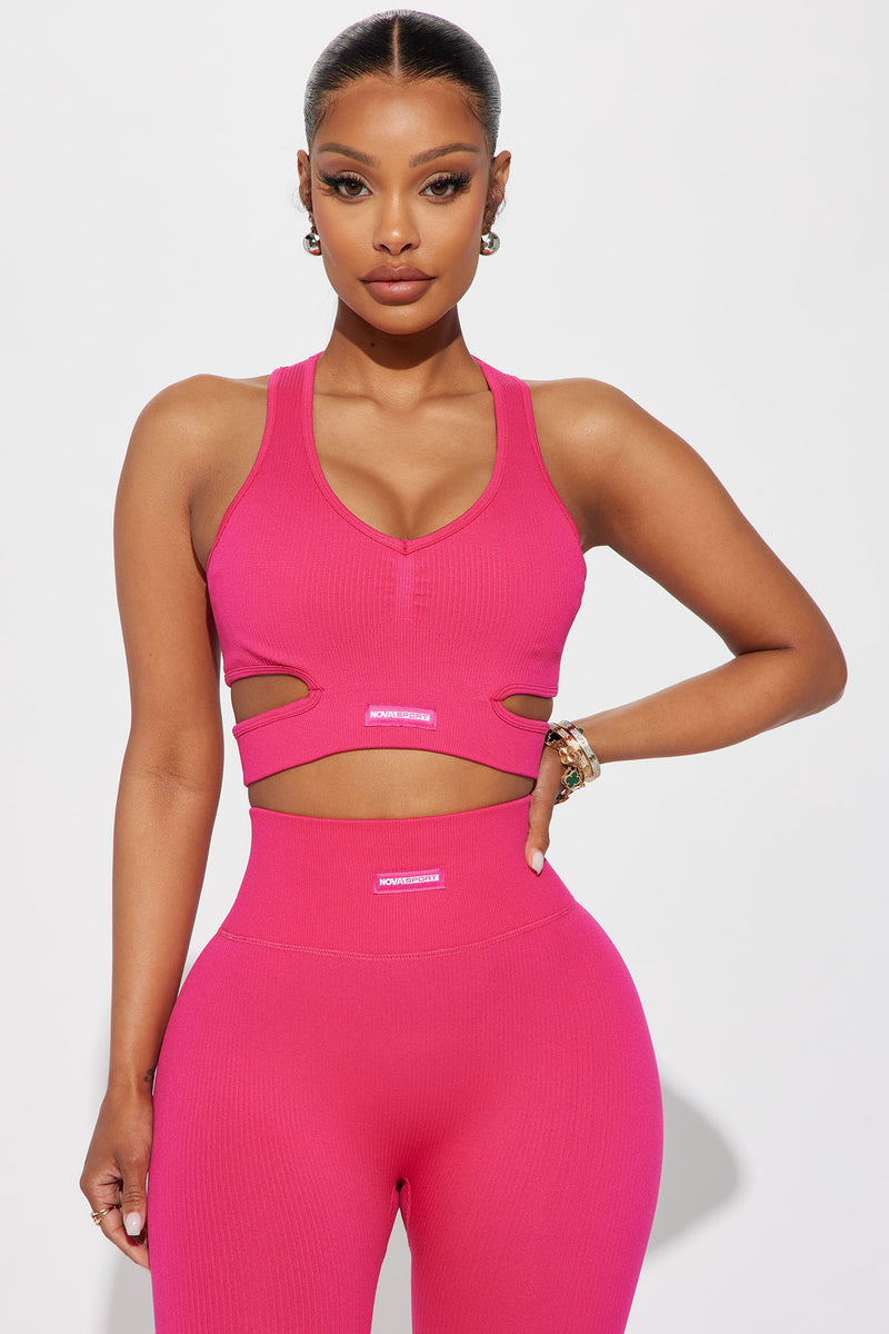 Zumba Fitness, Intimates & Sleepwear, Zumba Fitness Hot Pink With Purple  Accents Sports Bra Size Xl