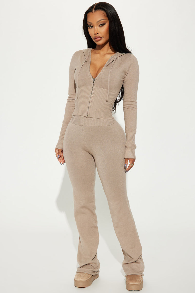 Take Me To The City Sweater Pant Set - Oatmeal