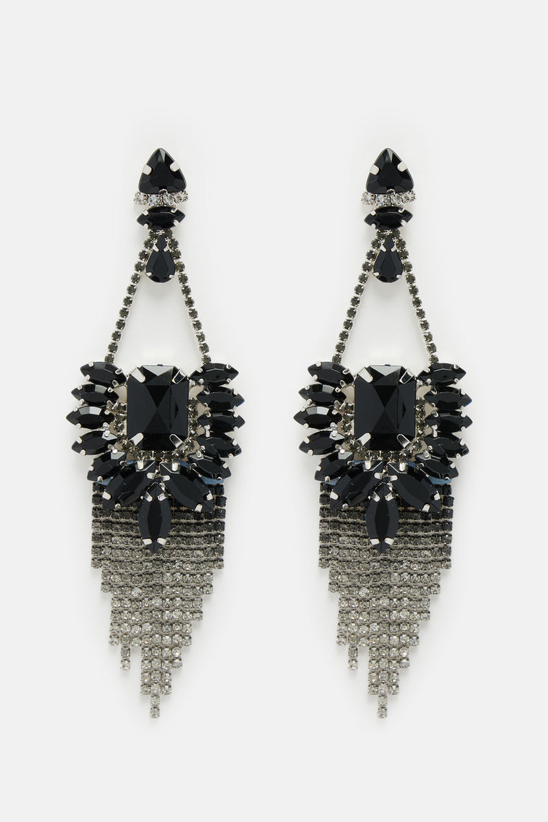 Earrings, Black Diamond and Crystal AB Rhinestones – Euro Glam Dance  Boutique