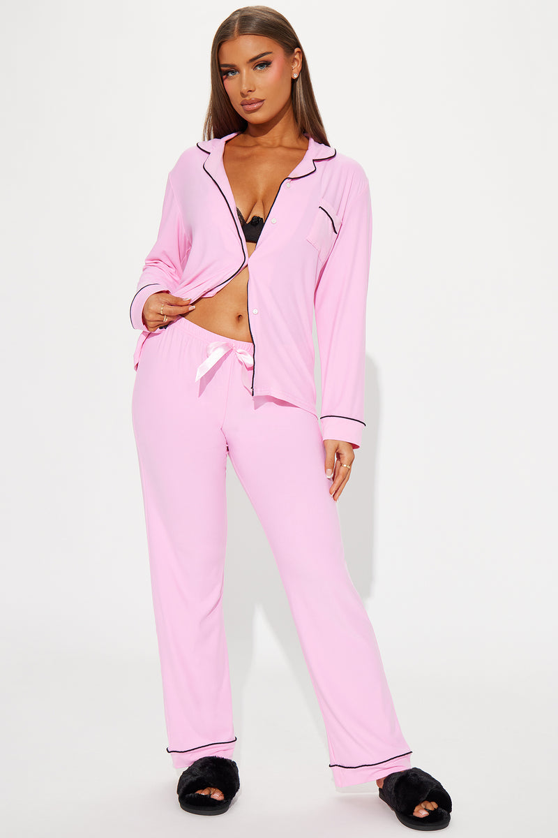 Lou Lou Jogger and Feather Soft Top PJ Set by Papinelle Online, THE ICONIC