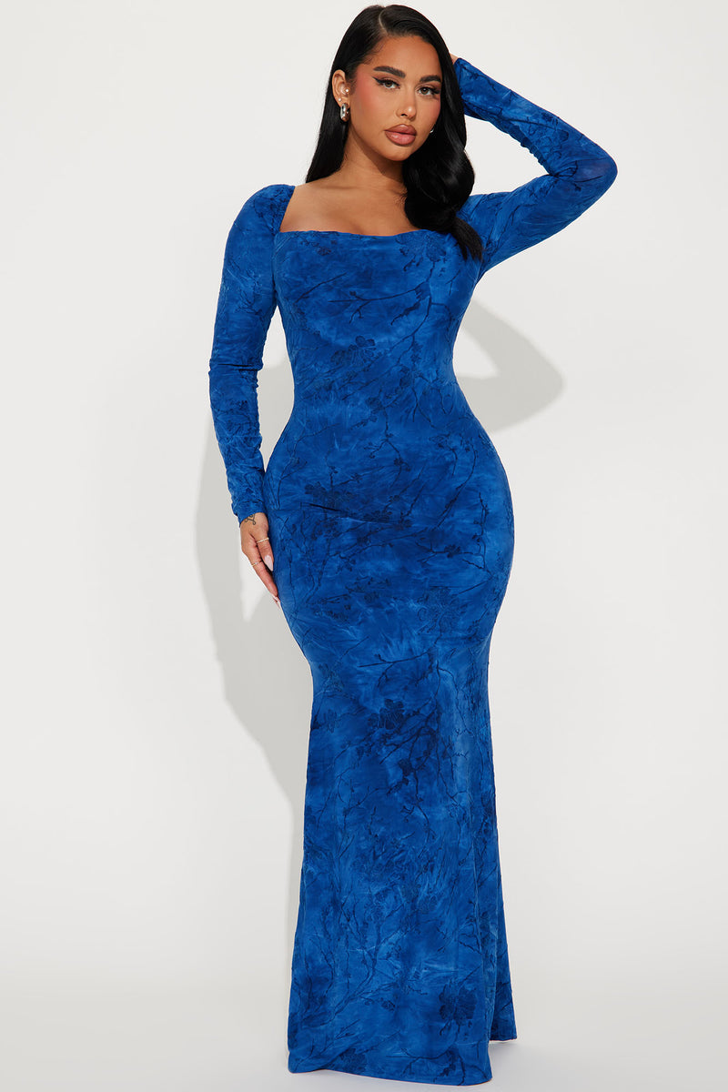 Leah Maxi Dress Blue Fashion Nova Dresses Fashion Nova 0379